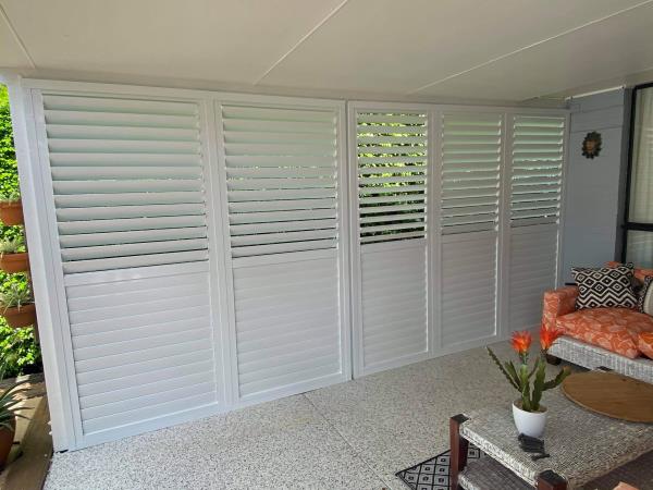 internal aluminium shutters in house 